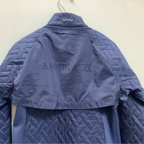 ANNIKA CUTTER & BUCK WEATHERTEC JACKET/ VEST S/P BLUE LIKE NEW - Picture 3 of 6